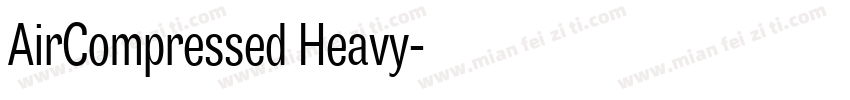 AirCompressed Heavy字体转换